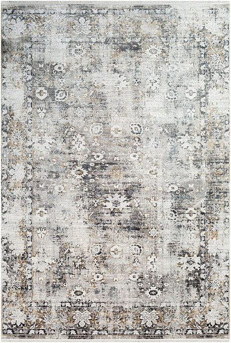 Surya Solar Sor-2308 Charcoal, Taupe, Medium Gray Rugs.