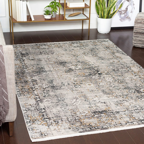 Surya Solar Sor-2308 Charcoal, Taupe, Medium Gray Rugs.