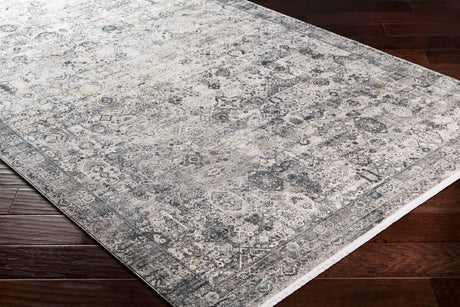 Surya Solar Sor-2313 Medium Gray, Light Gray, Ivory, Charcoal Rugs.