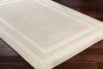 Surya Sorrento Sot-2300 Ivory, Taupe Bordered Area Rug