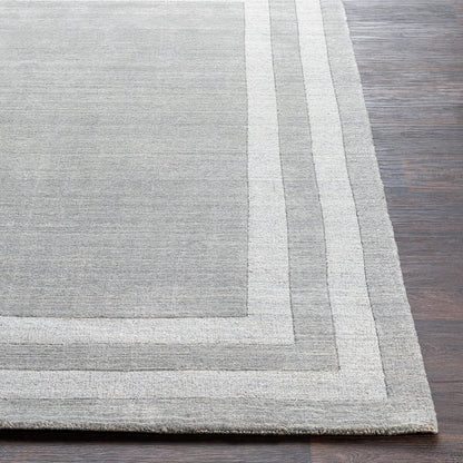 Surya Sorrento Sot-2304 Medium Gray Bordered Area Rug