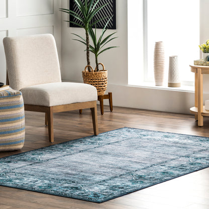 AreaRugs.com Wavaj Nwa1108A Blue Area Rug