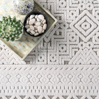 Nuloom Valerie Textured Tribal Nva3547A Gray Area Rug