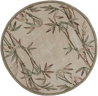 KAS Sparta 3146 bamboo border Ivory Tropical Area Rug