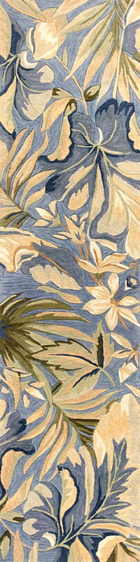 KAS Sparta 3180 Paradise Blue Floral / Country Area Rug