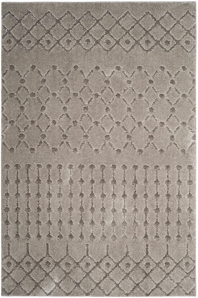 Safavieh Sparta Shag Spg509A Grey / Grey Moroccan Area Rug