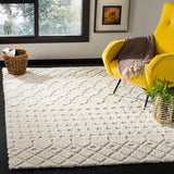 Safavieh Sparta Shag Spg509B Creme / Creme Rugs.