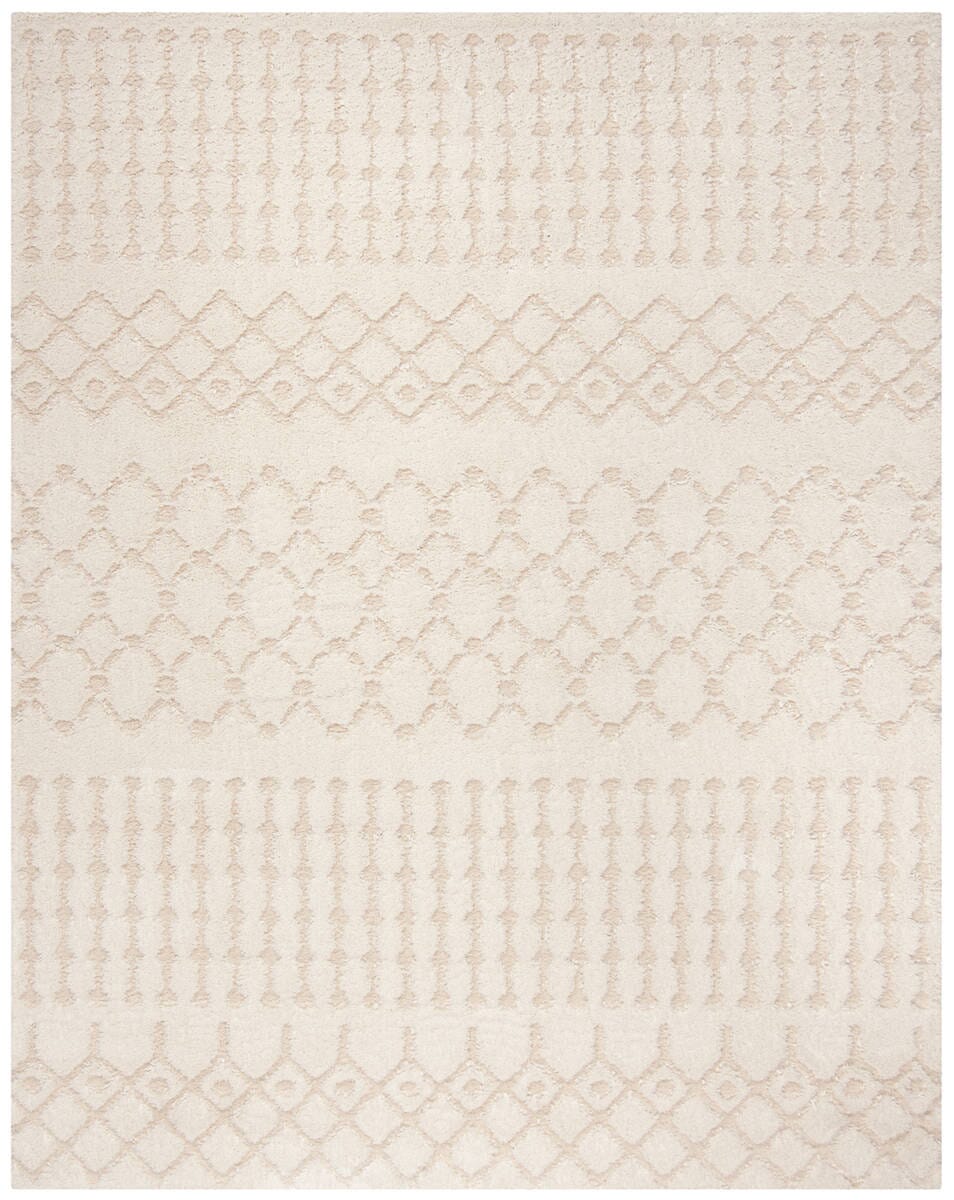 Safavieh Sparta Shag Spg509B Creme / Creme Rugs.