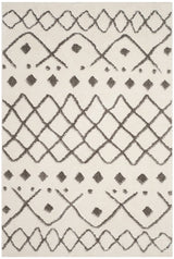 Safavieh Sparta Shag Spg510C Ivory / Grey Rugs.