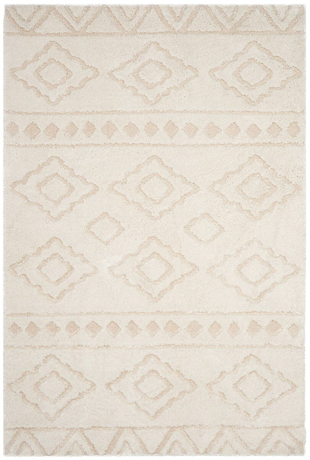 Safavieh Sparta Shag Spg513D Ivory / Beige Rugs.