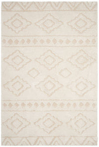 Safavieh Sparta Shag Spg513D Ivory / Beige Moroccan Area Rug