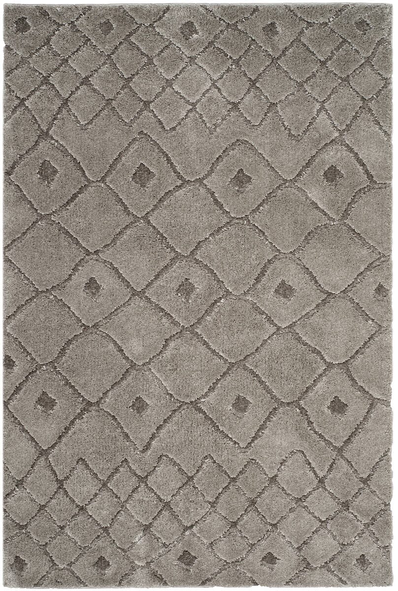 Safavieh Sparta Shag Spg514A Grey / Grey Moroccan Area Rug