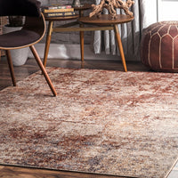 Nuloom Vintage Urban Vita Nvi3397A Rust Area Rug