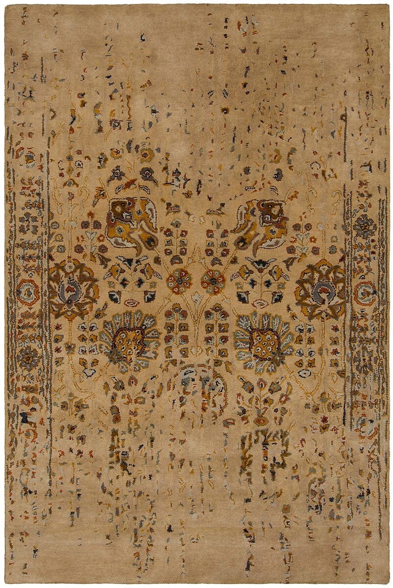 Chandra Spring Spr-29102 Beige Vintage / Distressed Area Rug