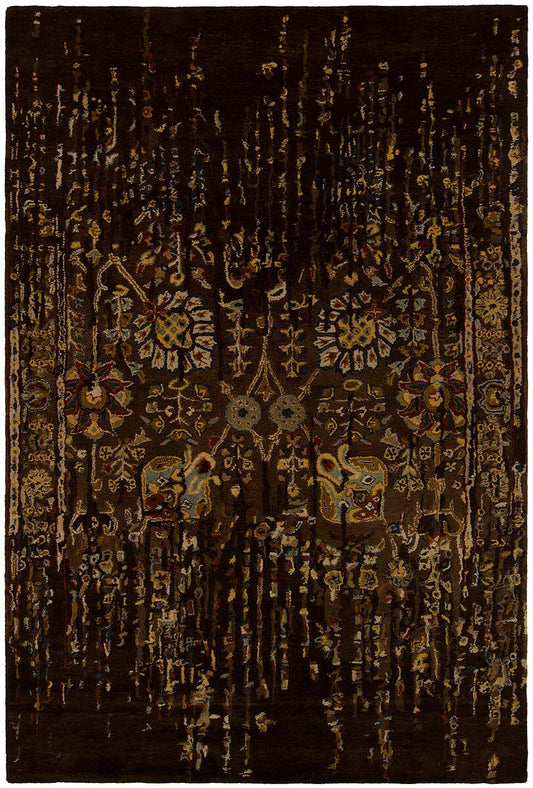 Chandra Spring Spr-29103 Brown Vintage / Distressed Area Rug