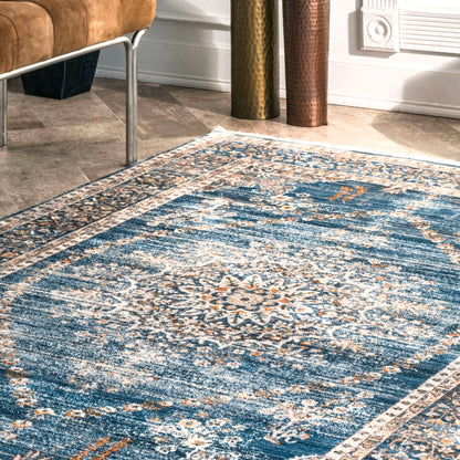 Nuloom Penny Floral Npe2137A Blue Area Rug