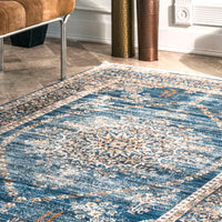 Nuloom Penny Floral Npe2137A Blue Area Rug