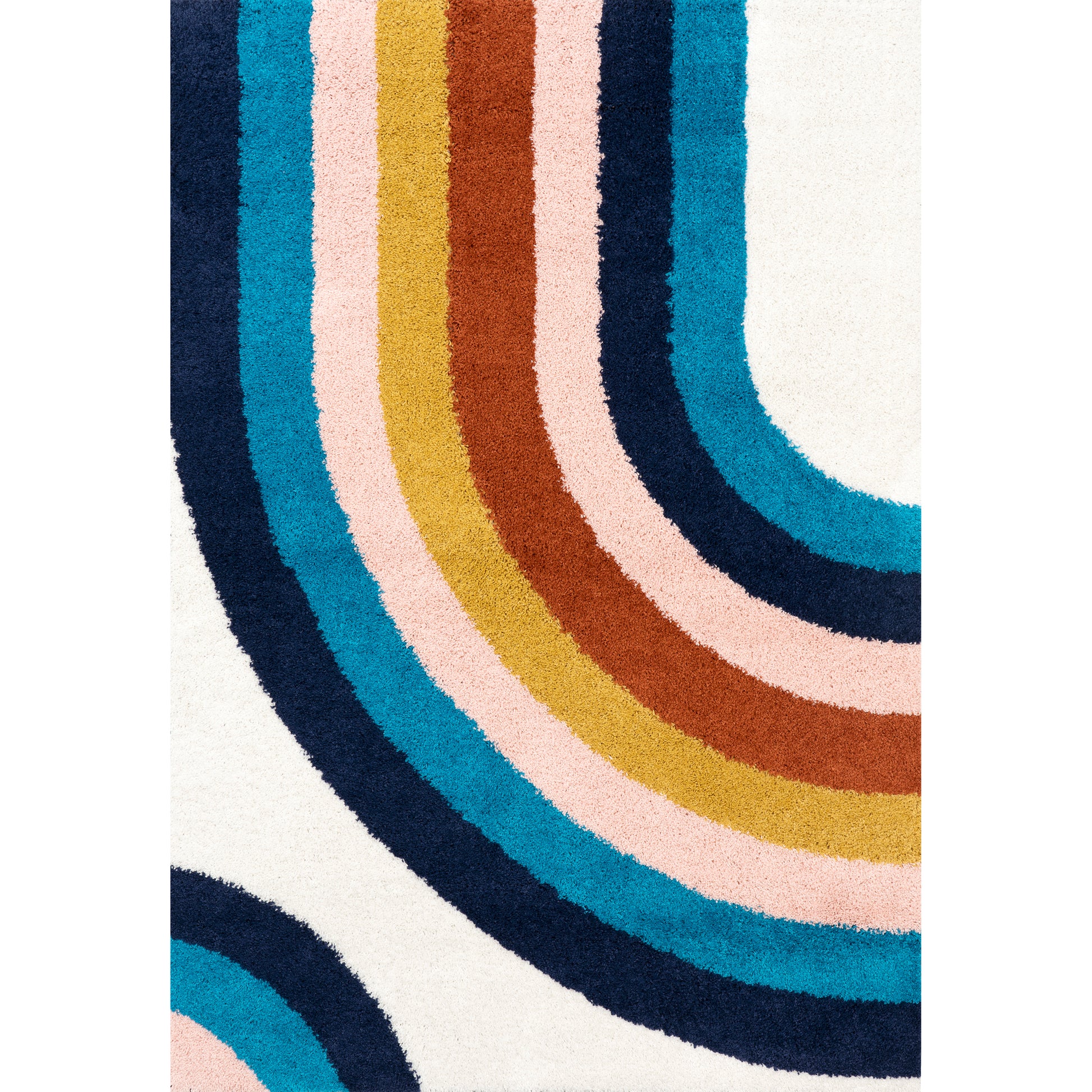 Nuloom Ela Half Rainbow Nel2951A Blue Area Rug