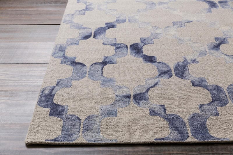 Surya Serafina Srf-2005 Cobalt / Slate / Light Gray Geometric Area Rug