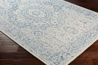 Surya Serafina Srf-2018 Pale Blue, White Vintage / Distressed Area Rug