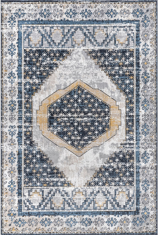 AreaRugs.com Wavaj Nwa1251A Blue Area Rug