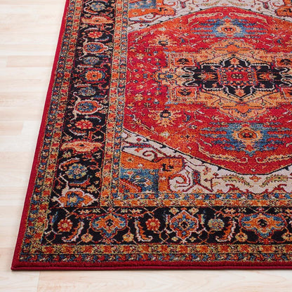 Surya Serapi Srp-1001 Dark Red, Black, Tan, Dark Blue Area Rug