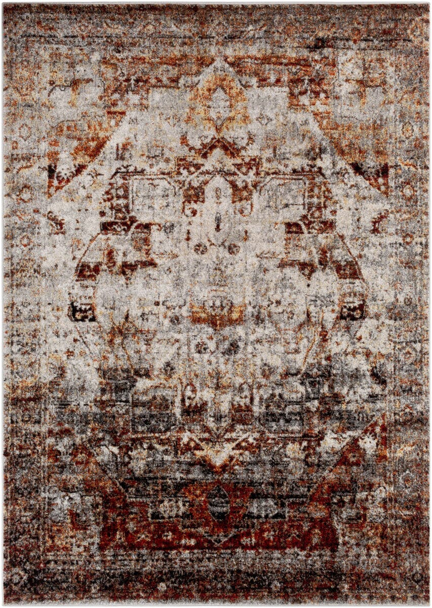 Surya Serapi Srp-1010 Dark Red, White, Black Vintage / Distressed Area Rug