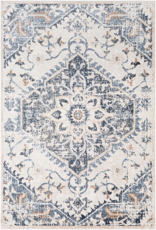 Surya St Tropez Srz-2300 Denim, Navy, Cream, Khaki Area Rug