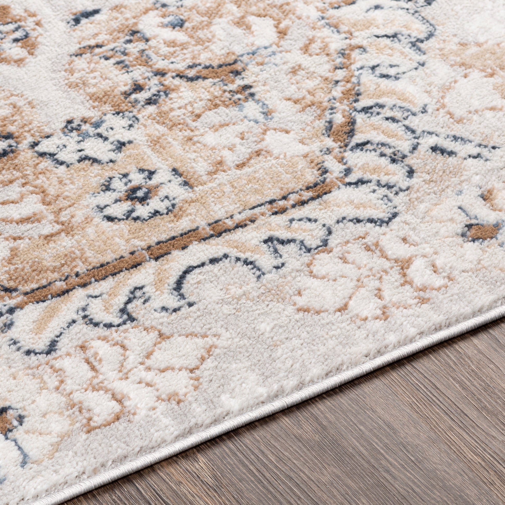 Surya St Tropez Srz-2314 Tan, Charcoal, Beige, Light Gray Area Rug