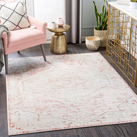 Surya St Tropez Srz-2315 Blush, Rose, Beige, Light Gray Rugs.