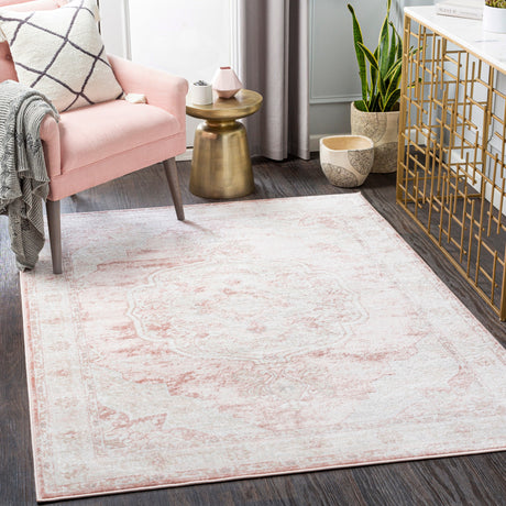 Surya St Tropez Srz-2321 Rose, Blush, Cream, Beige Rugs.