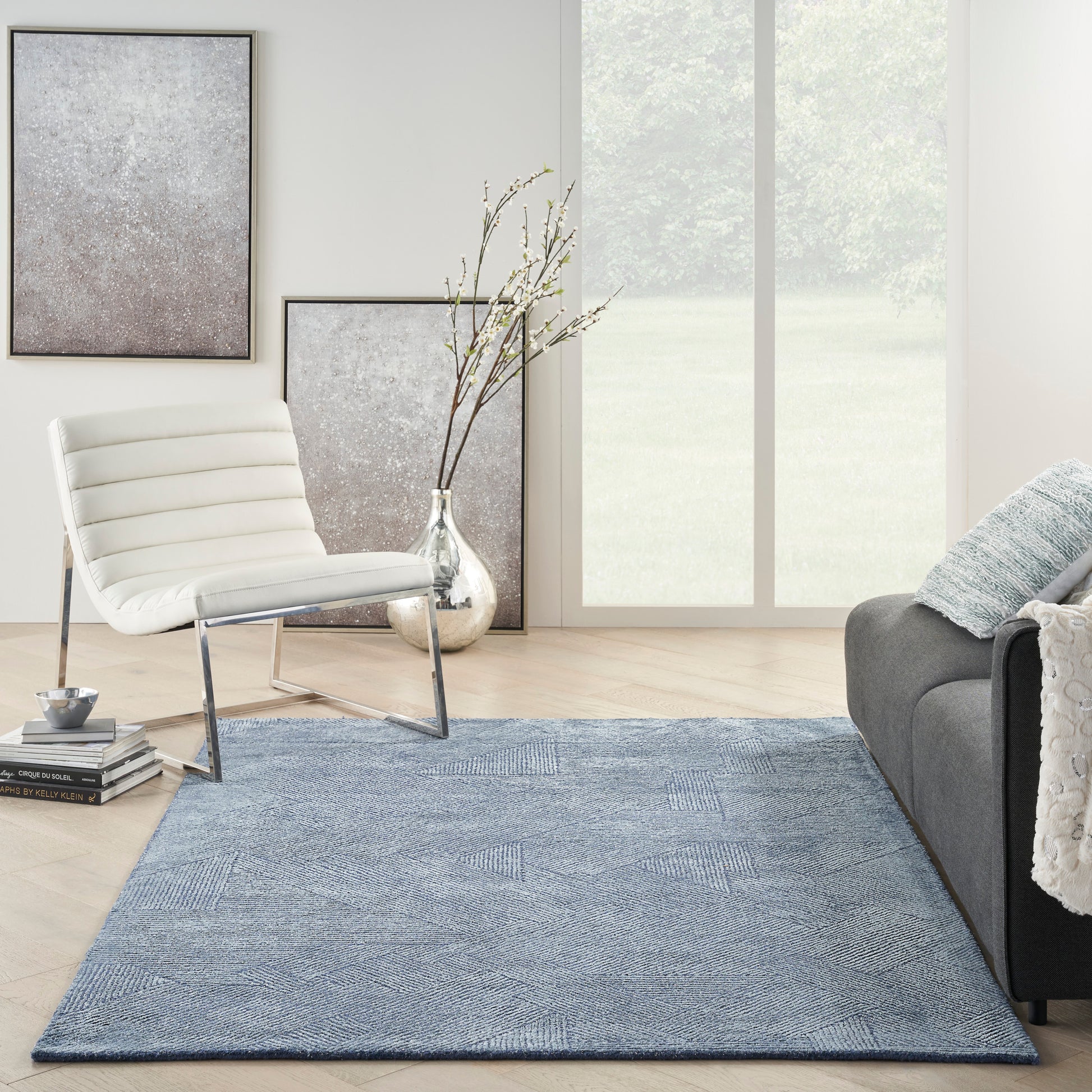 Nourison Michael Amini Ma30 Star Smr01 Blue Area Rug