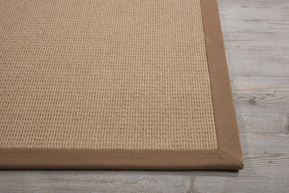 Nourison Sisal Soft Ssf05 Hazelnut Solid Color Area Rug