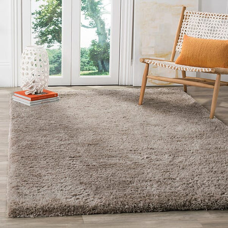 Safavieh Sheep Shag Ssg120A Silver Rugs.