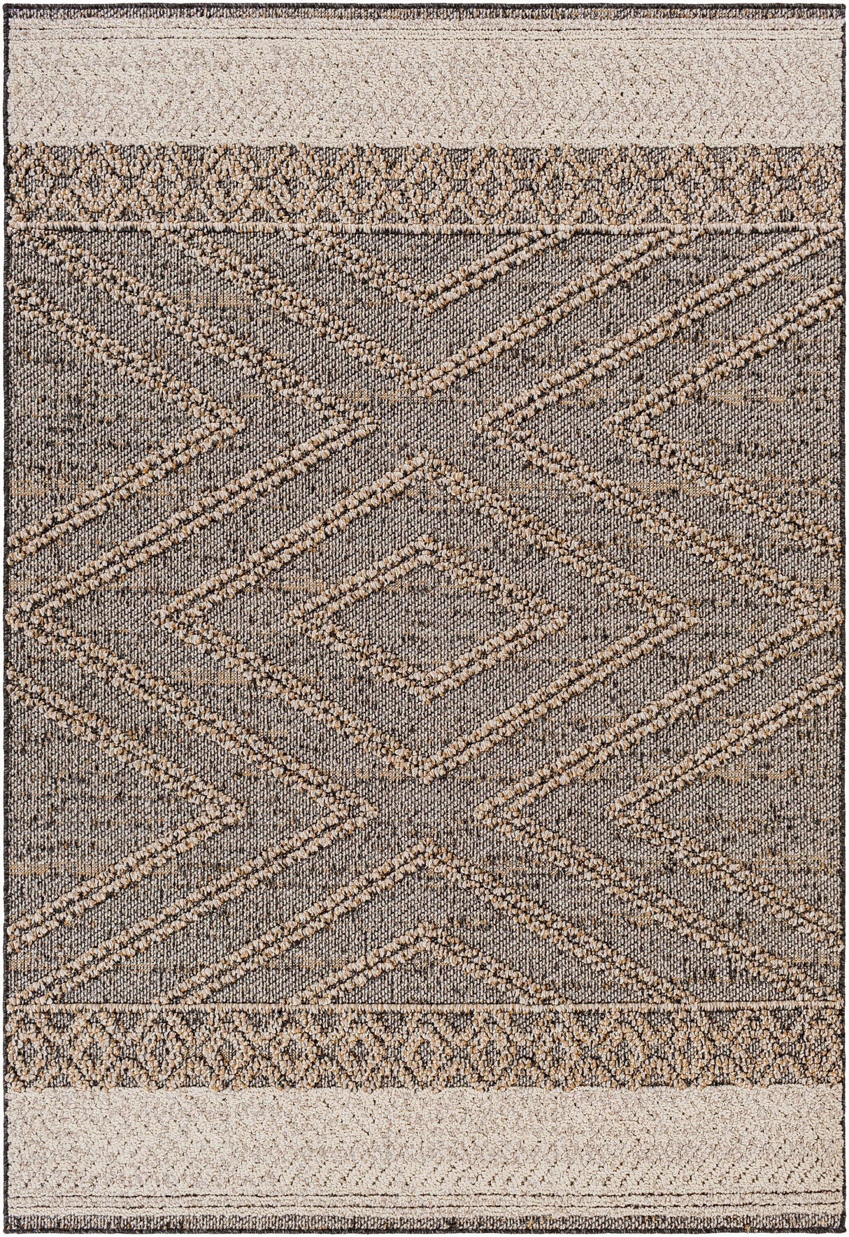 Surya Sarasota Sso-2301 Black, Taupe Rug.