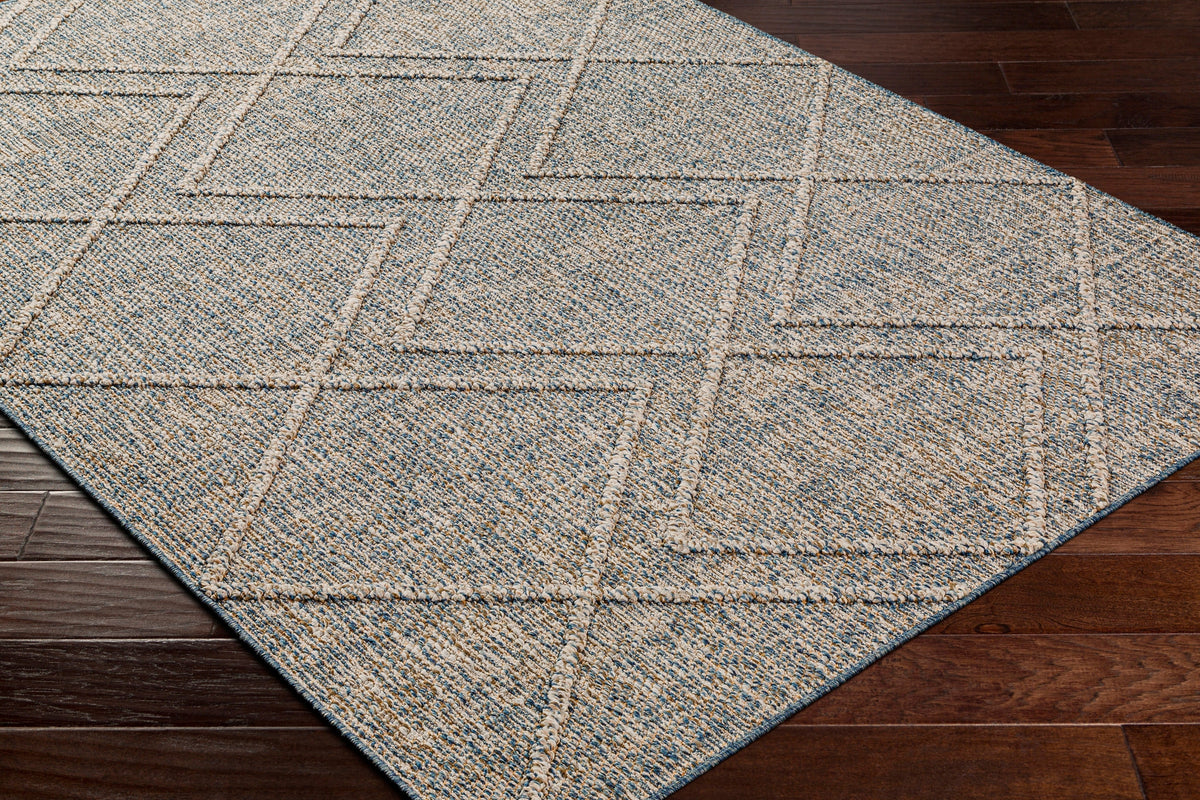 Surya Sarasota Sso-2302 Blue, Tan Rug.