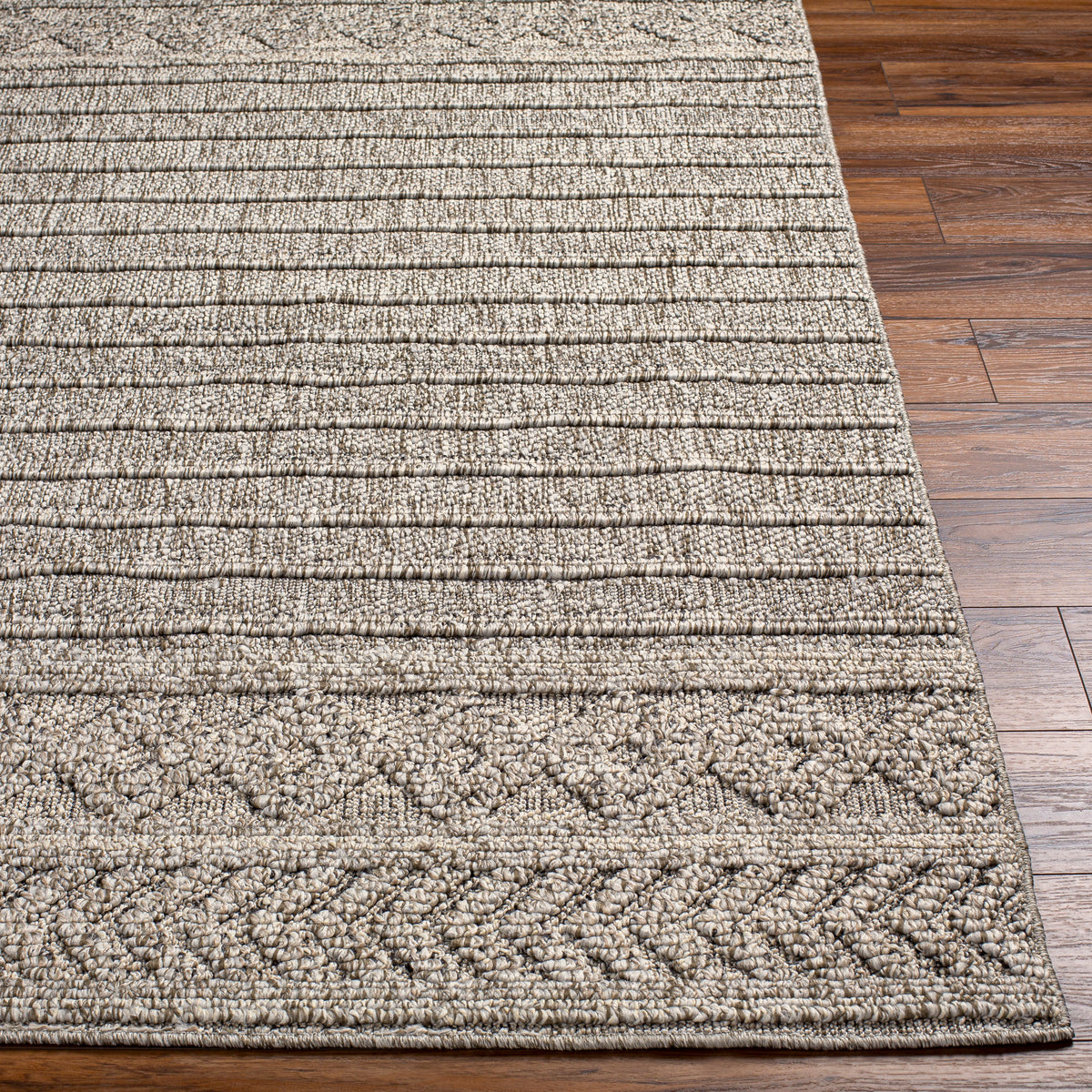 Surya Sarasota Sso-2303 Tan, Black Rug.