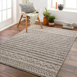 Surya Sarasota Sso-2303 Tan, Black Rug.