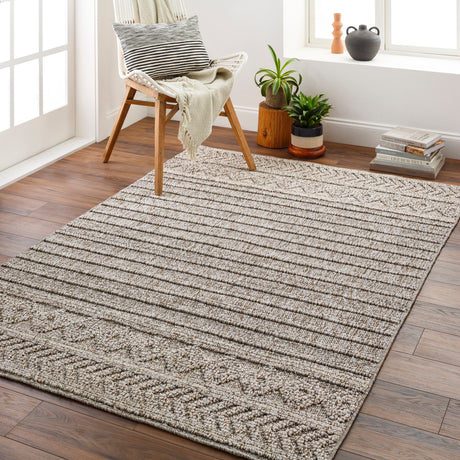 Surya Sarasota Sso-2303 Tan, Black Rug.