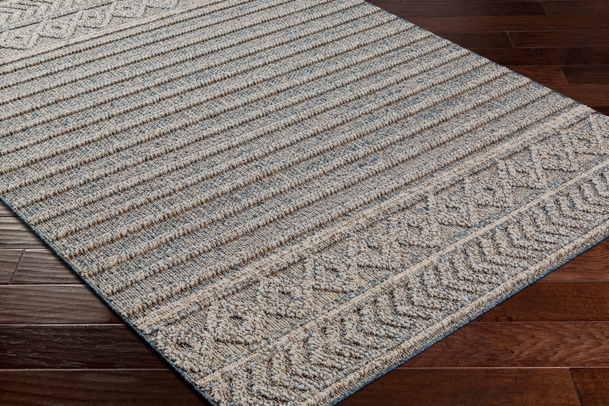 Surya Sarasota Sso-2304 Blue, Tan Rug.