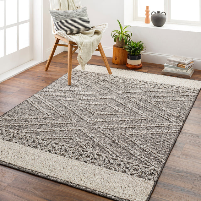 Surya Sarasota Sso-2309 Tan, Black Rug.