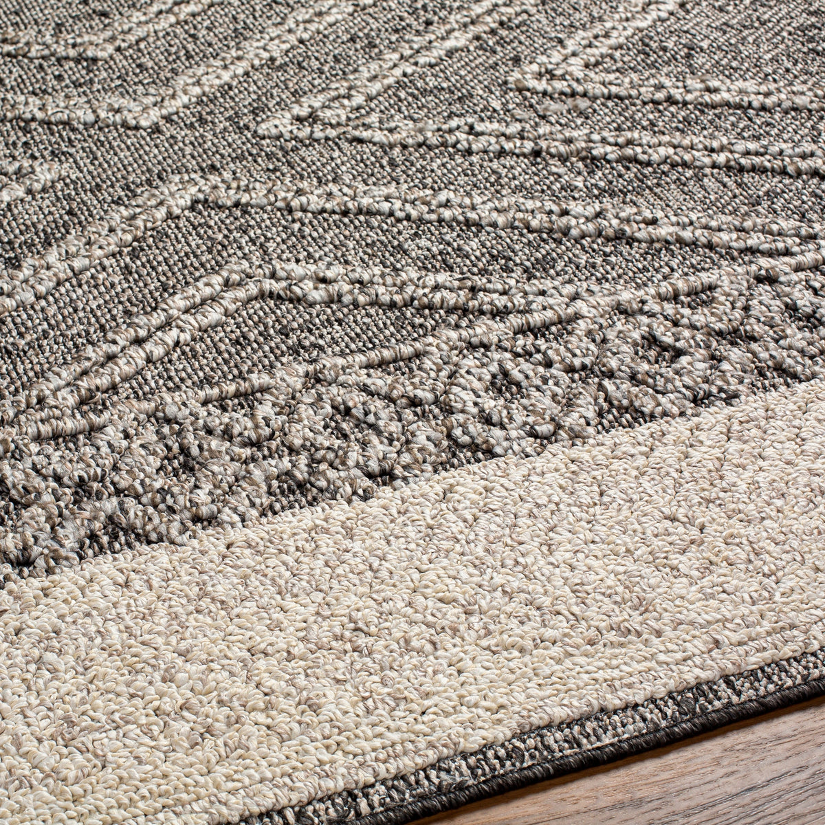Surya Sarasota Sso-2309 Tan, Black Rug.
