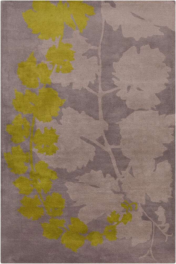 Chandra Allie Ste52023 Taupe / Green Area Rug