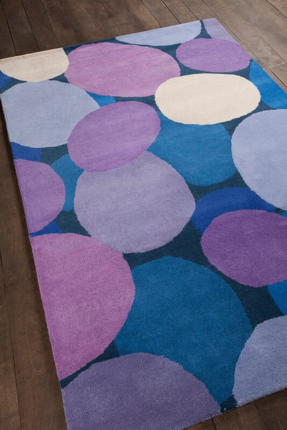 Chandra Stella Ste-52108 Purple Geometric Area Rug