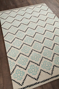 Chandra Stella Ste-52125 Blue Geometric Area Rug