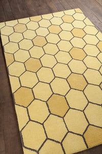 Chandra Stella Ste-52133 Gold Geometric Area Rug