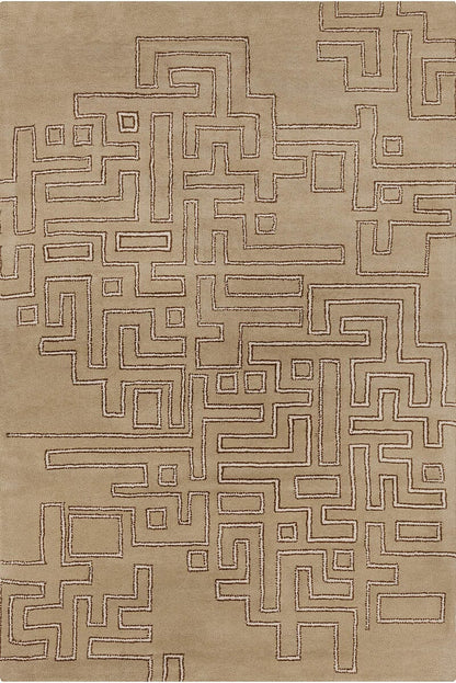 Chandra Stella Ste-52213 Tan Geometric Area Rug