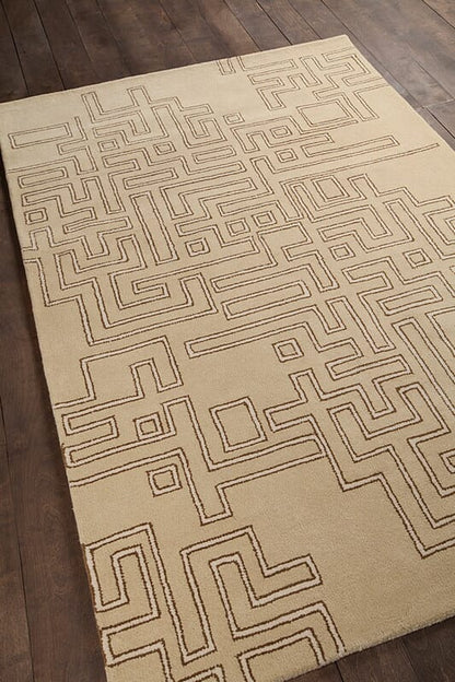 Chandra Stella Ste-52213 Tan Geometric Area Rug