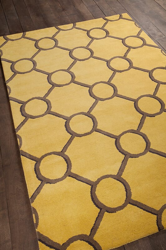 Chandra Stella Ste-52251 Gold Geometric Area Rug