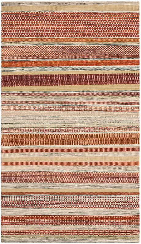 Safavieh Striped Kilim Stk311A Beige Rugs.